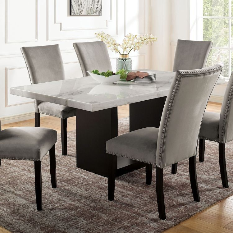 Modern Marble Serenity Dining Set